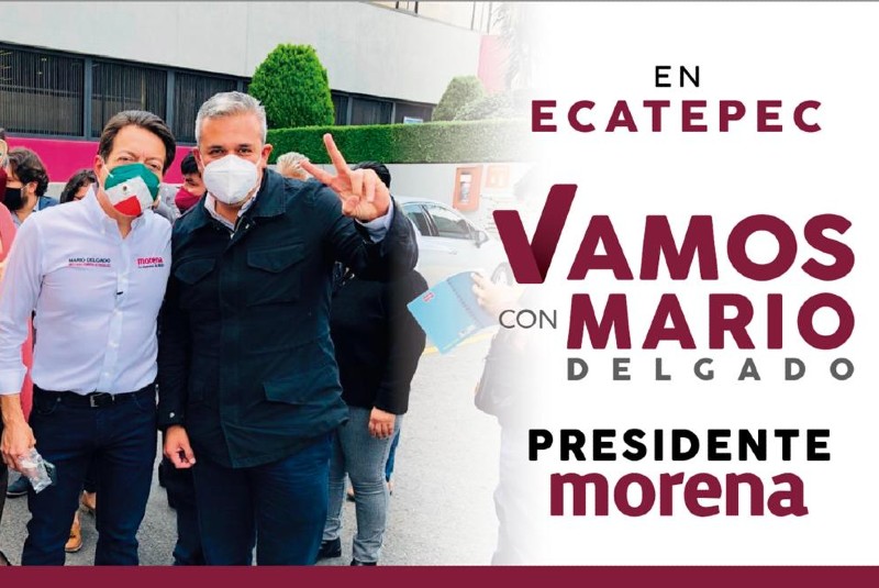 Militancia de Morena en Ecatepec respalda a Mario Delgado como dirigente  nacional - 24 Horas Puebla