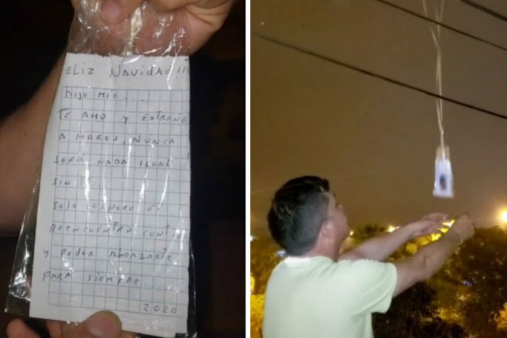 Feliz Navidad”: Padre lanza un mensaje en globo al cielo para su hijo  fallecido (+video) - 24 Horas Puebla