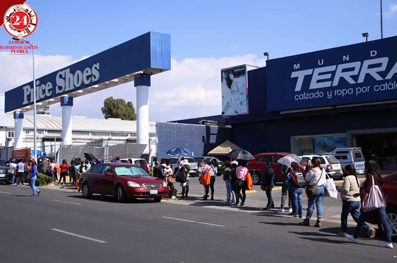 Clausuran Price Shoes de la 11 norte por aglomeración de poblanos (+fotos)  - 24 Horas Puebla