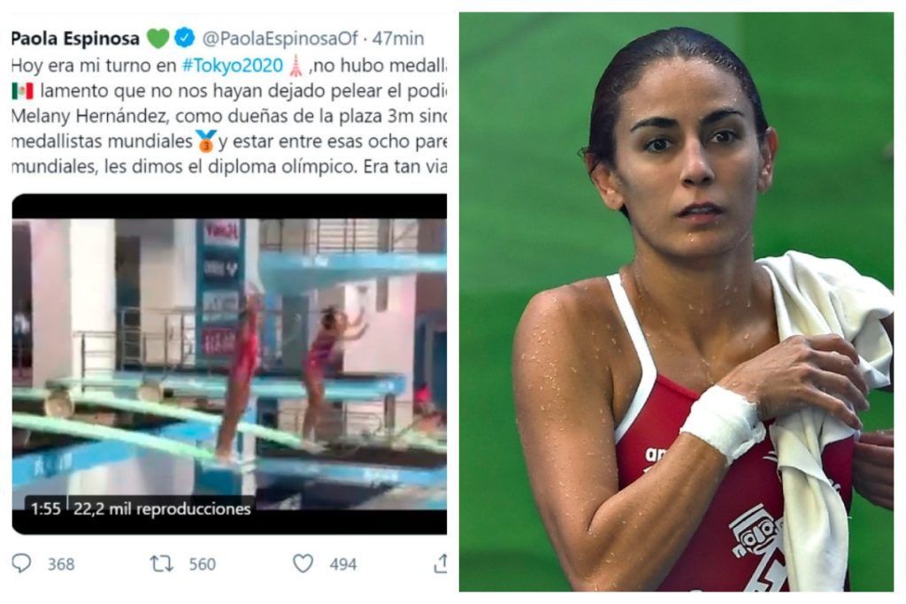 "No es contra los atletas", Paola Espinosa elimina tuit y ...