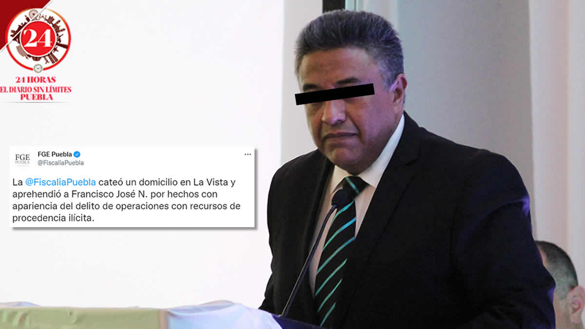 Confirma Fiscalía de Puebla detención de Francisco Romero en La Vista