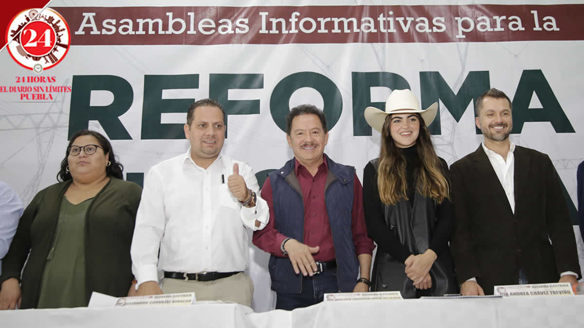 Realiza Morena Puebla la Asamblea informativa para la Reforma Eléctrica