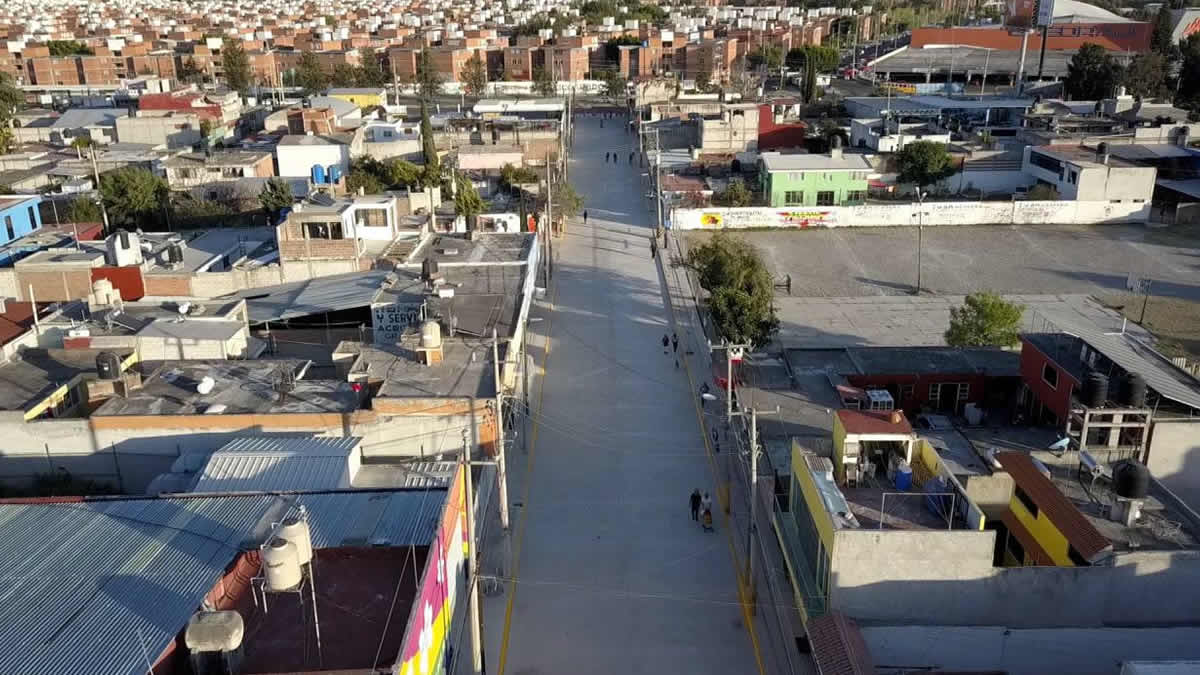 Reabre ayuntamiento la 117 Poniente al terminar colocación de concreto hidráulico