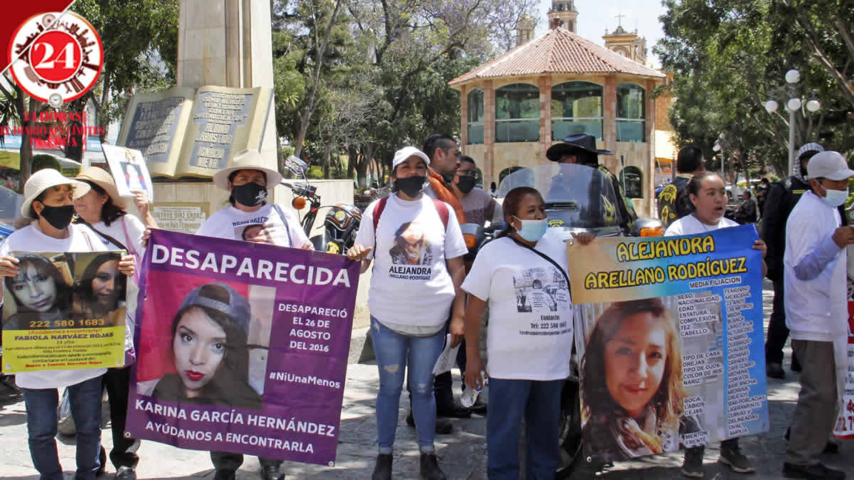 Protestan en Texmelucan a 3 años de la desaparición de Alejandra Arellano