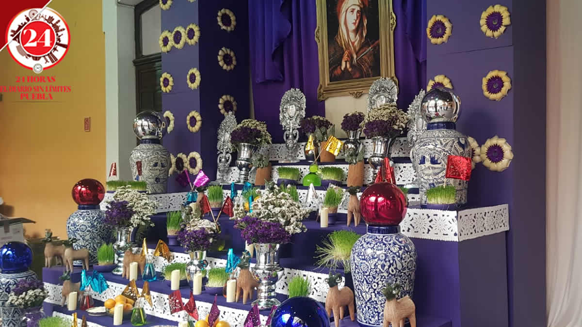 Colocan altar a la Virgen de los Dolores en la Casa de la Cultura