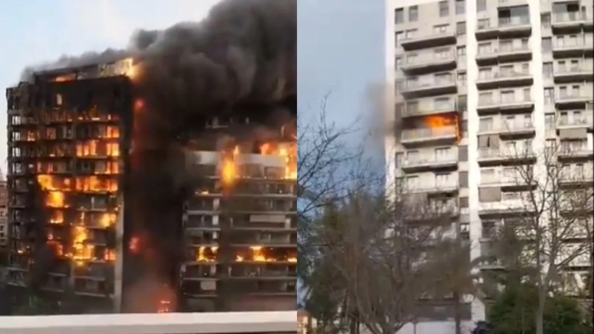 Foto Captura de pantalla VIDEO Incendio acaba con un edificio residencial; quedan 2 personas atrapadas