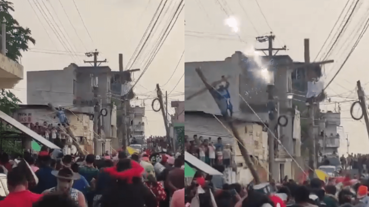 Foto: Captura Alerta Mundial. El hombre fue trasladado a un hospital donde recibió la atención médica pertinente y que mencionan sus heridas no fueron de gravedad.