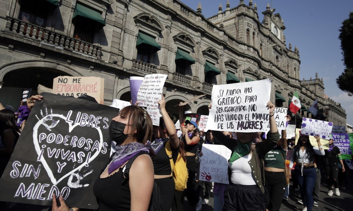 Las mujeres de Puebla marchan este 8M para exigir el respeto a sus derechos