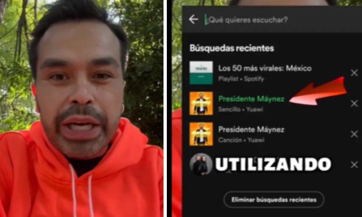 Lo anterior mediante su cuenta de X, Álvarez Máynez acusó que la dirigencia del tricolor, logró tirar la canción de Spotify.