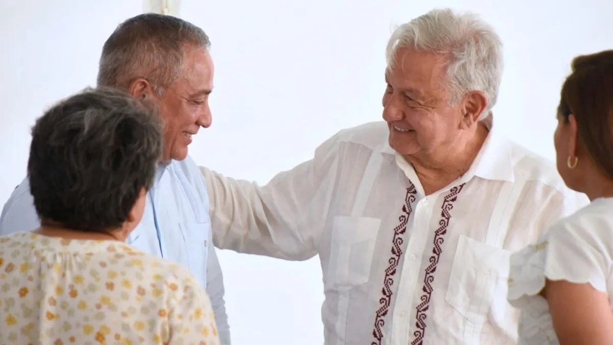 Foto: X | En un mensaje en su cuenta de X, el mandatario nacional señaló que también supervisó el Tren Maya