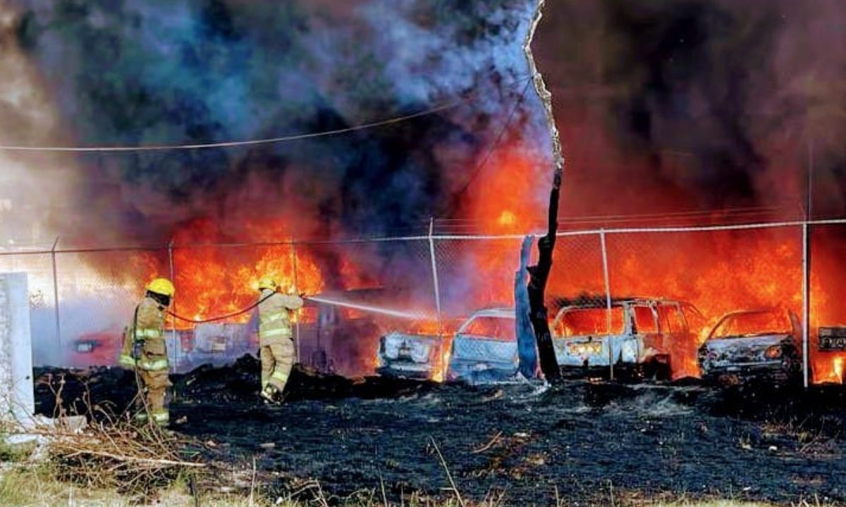 Incendio en Cuautlancingo