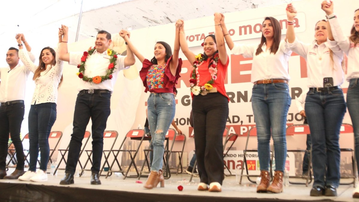 Liz Sánchez presente en cierres de campaña de candidatos