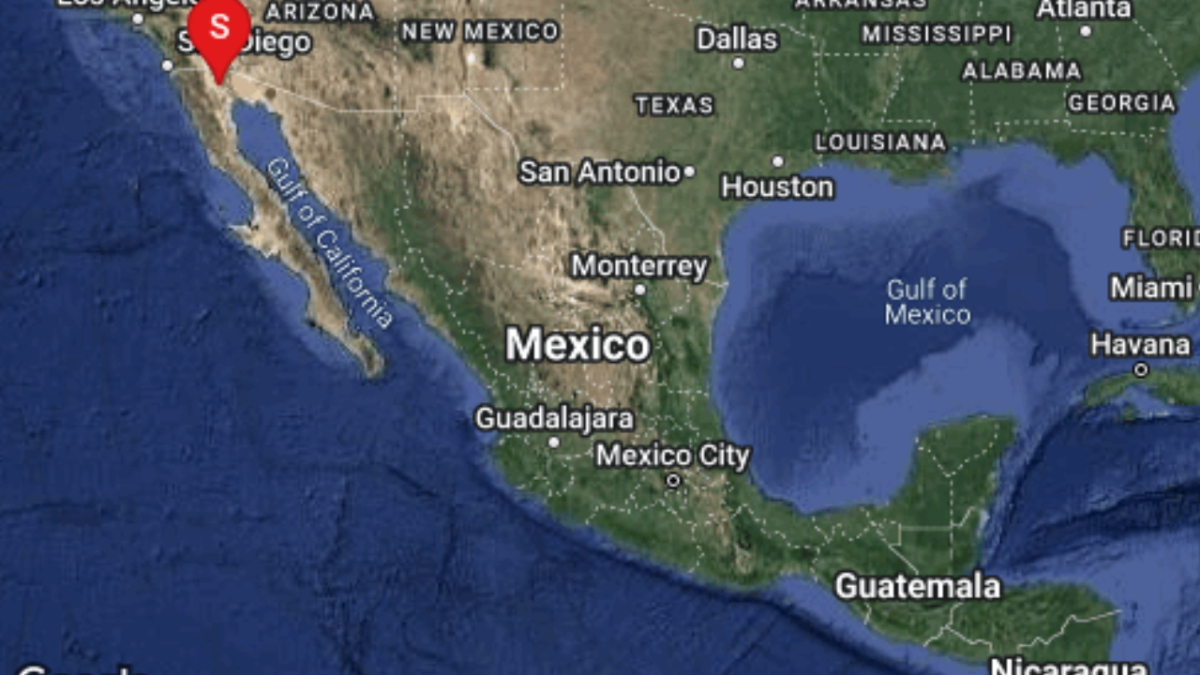 Foto: Especial | Al menos tres sismos se han registrado en la zona de Guadalupe Victoria en Baja California durante este domingo 12 de mayo.