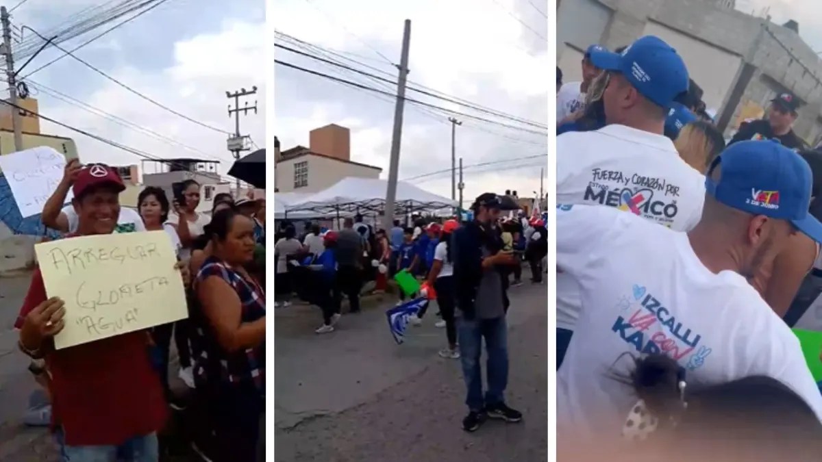 Foto: Captura video | Algunos de los vecinos que expresaban sus reclamos fueron agredidos físicamente por el equipo de la campaña de Fiesco