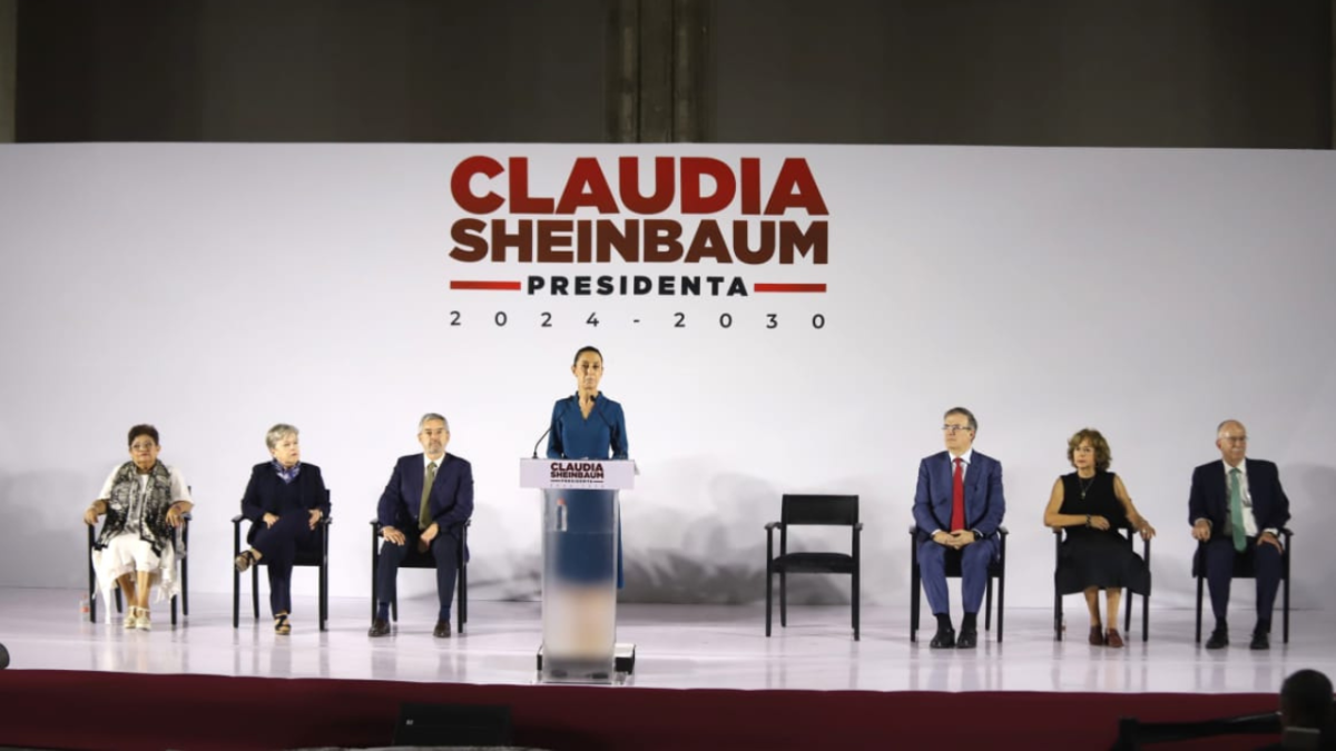 Foto: Gabriela Esquivel | La virtual presidenta de México, Claudia Sheinbaum, presentó a seis de los futuros miembros de su gabinete.