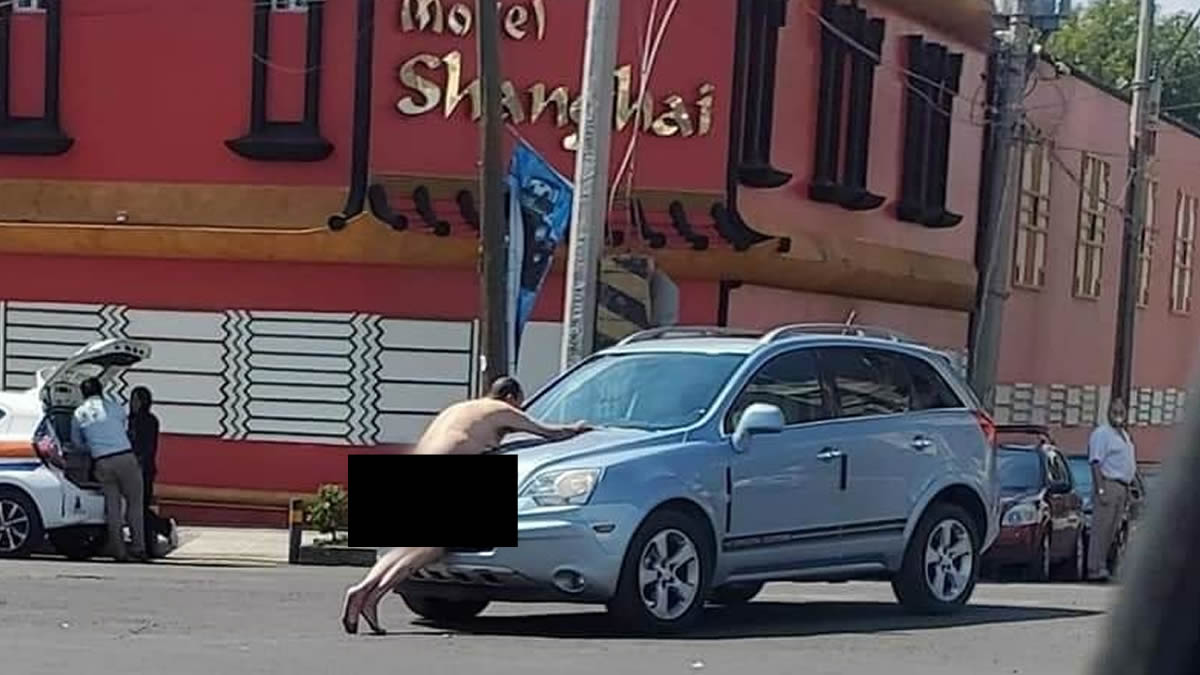 Hombre desnudo del motel Shanghai intentaba impedir que le robaran su camioneta