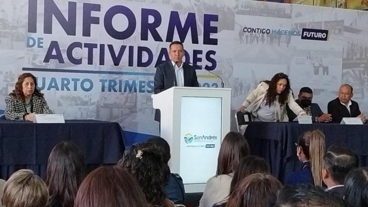 Edmundo Tlatehui/ Cuarto informe /San Andrés Cholula
