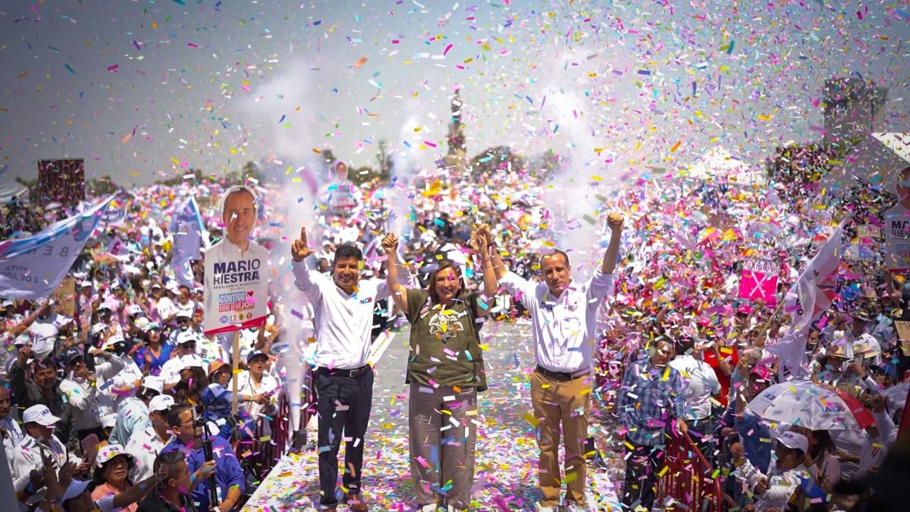 Eduardo Rivera arrancó campaña al lado de Xóchitl Gálvez