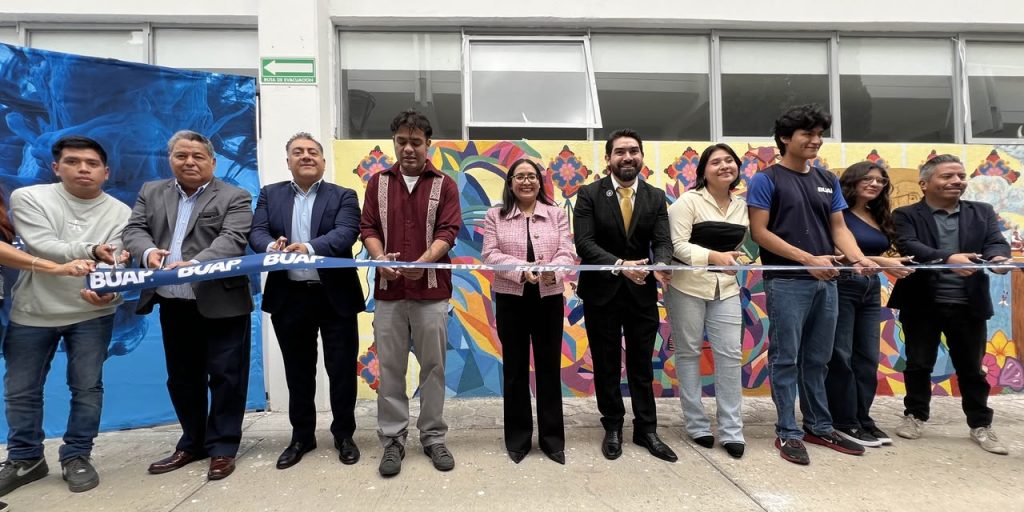 Inauguran mural realizado por estudiantes en la BUAP Atlixco